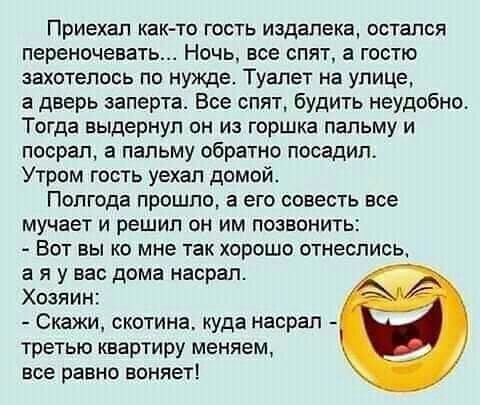 Приехал как-то гость издалека