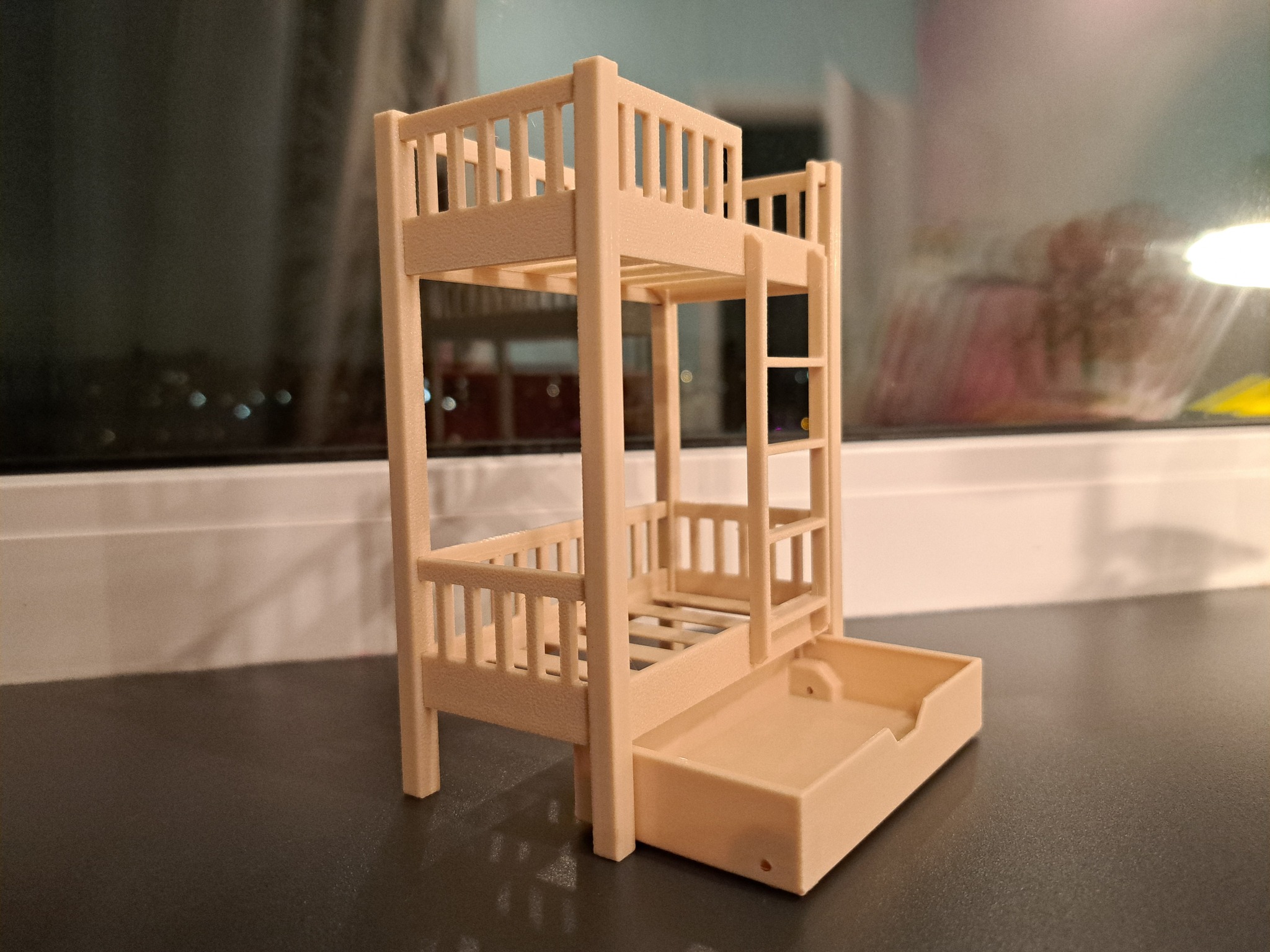 Where will the dolls sleep? Dollhouse furniture and 3D printing - My, 3D печать, 3D modeling, Furniture, Hobby, Doll, Miniature, Toys, Longpost