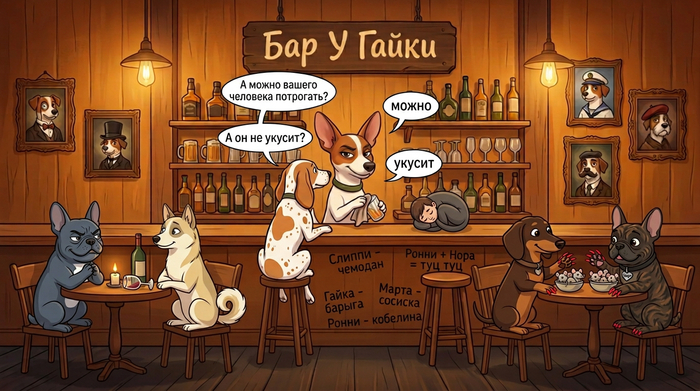 Бар "У Гайки". Анекдот про человека