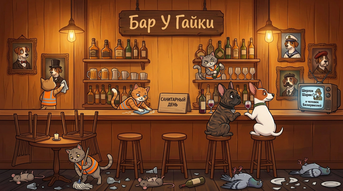 Бар "У Гайки". Санитарный день