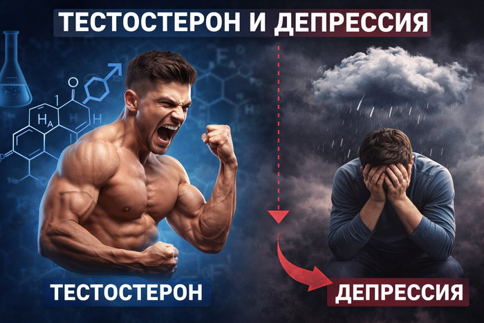 Психология низкого тестостерона: почему депрессия и тревога могут быть следствием, а не причиной
