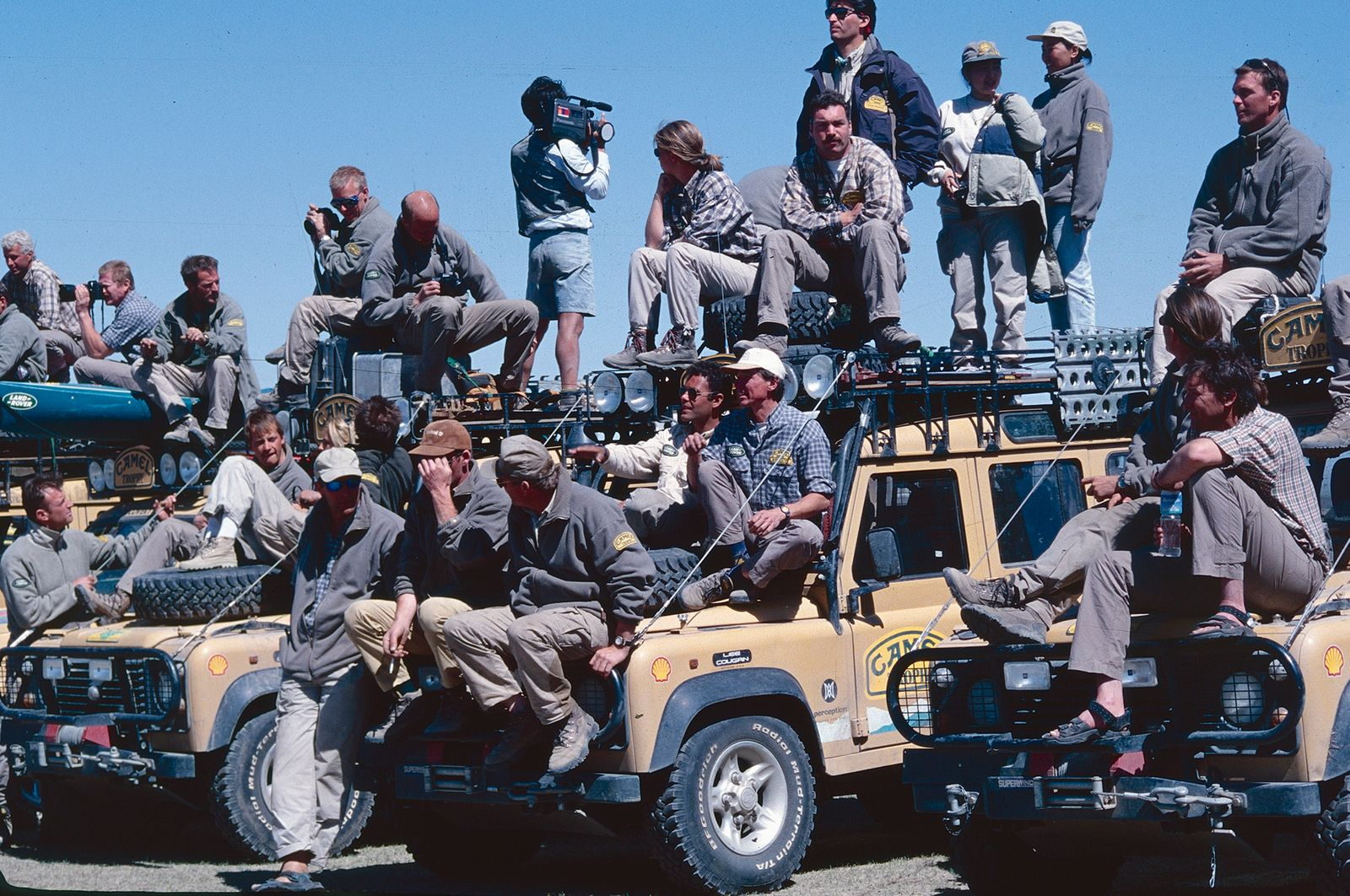 Camel Trophy Siberia USSR. Bratsk. 1990. (The route ran from Bratsk to Irkutsk.) - Retro, The photo, Trophy-Raid, Vintage, Land rover, 90th, 20th century, the USSR, Bratsk, Irkutsk region, Автоспорт, Longpost, Stadium, Baikal, Route, Motorists, Auto