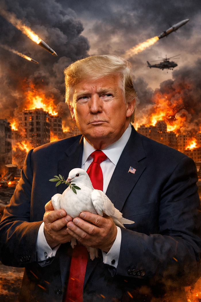 Трамп несёт всем peace-dove :(