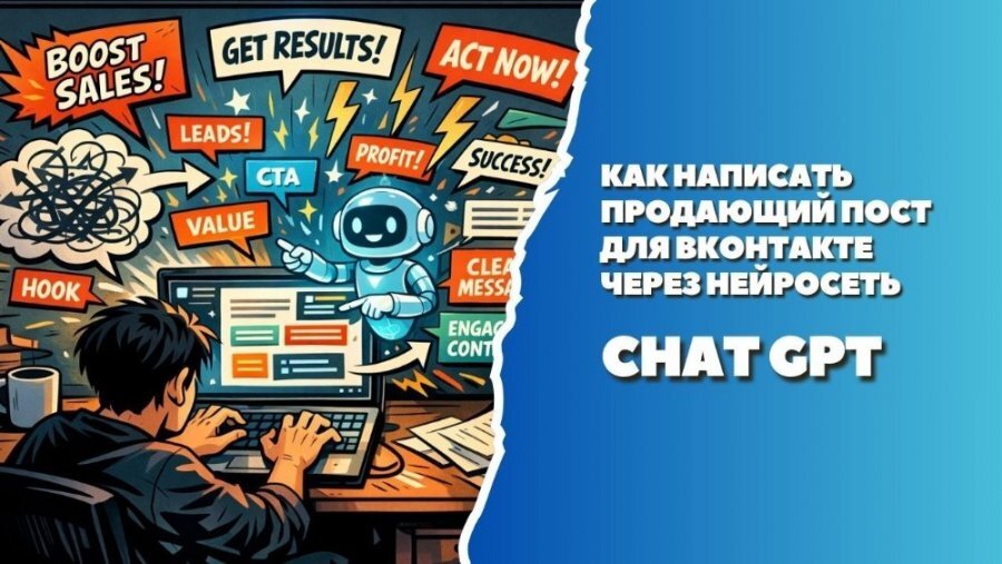 Effective ways to create sales posts for VKontakte using the ChatGPT neural network - My, Neural Network Content, Chatgpt, Openai, Artificial Intelligence, Chat Bot, Neural Networks, In contact with, Promts for neural networks, Longpost