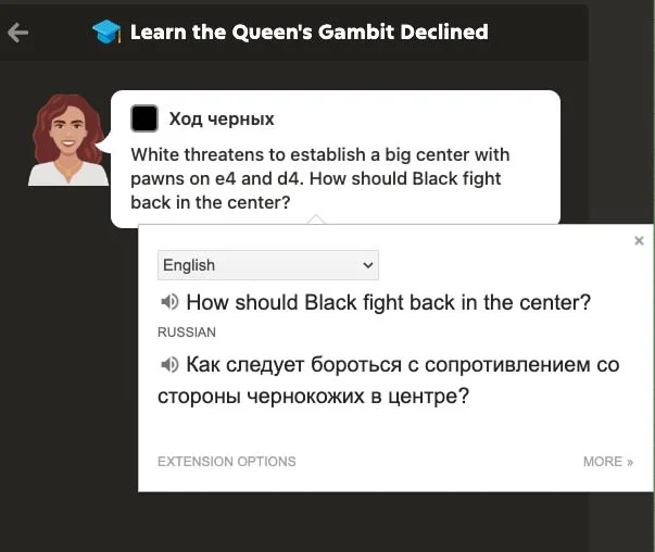 Google's Five Minutes of Racism - Picture with text, Chess, Humor, Racism, Google, Machine translate