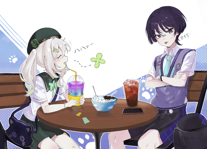 В летнем кафе