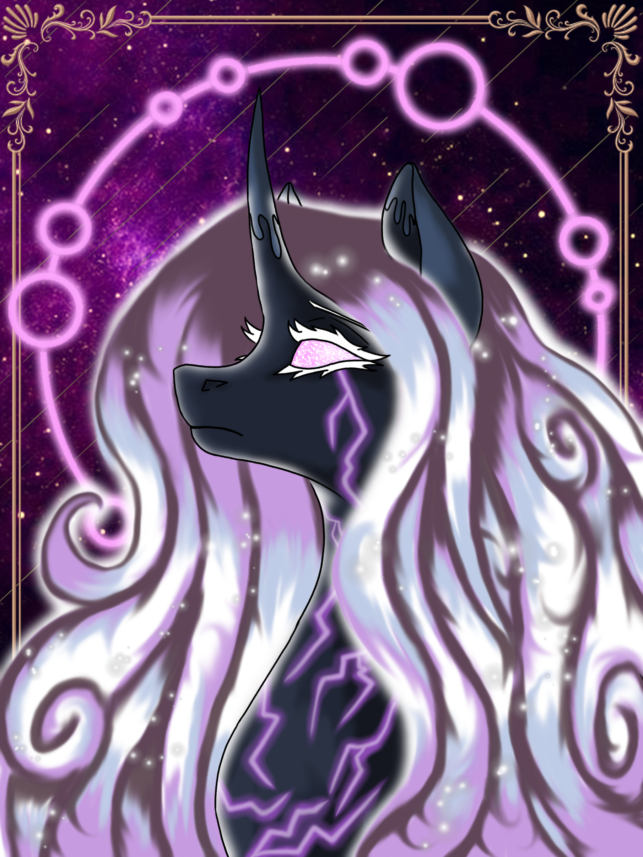 It will shine brighter - My, Art, Art, Digital, Space, Universe, Pony, My little pony, PonyArt