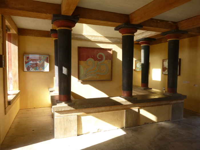 5. Crete, Minoan Palace of Knossos, View of the Upper Royal hall