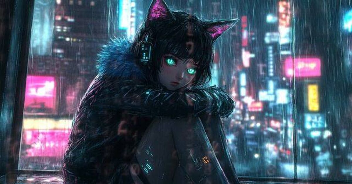 YersiPes - Lo-Fi Girl Under Rain - Моё, Lo-Fi, Lofi hip-hop radio, Hip-Hop, Trip-Hop, Chillout, Fl Studio, Sample, Аниме, Киберпанк, Инструментальная музыка, Beats, Бит, Rutube, AMV, Видео, Серия Архивные проекты