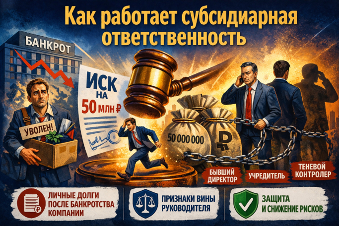 Как работает субсидиарная ответственность. Объясняю на пальцах