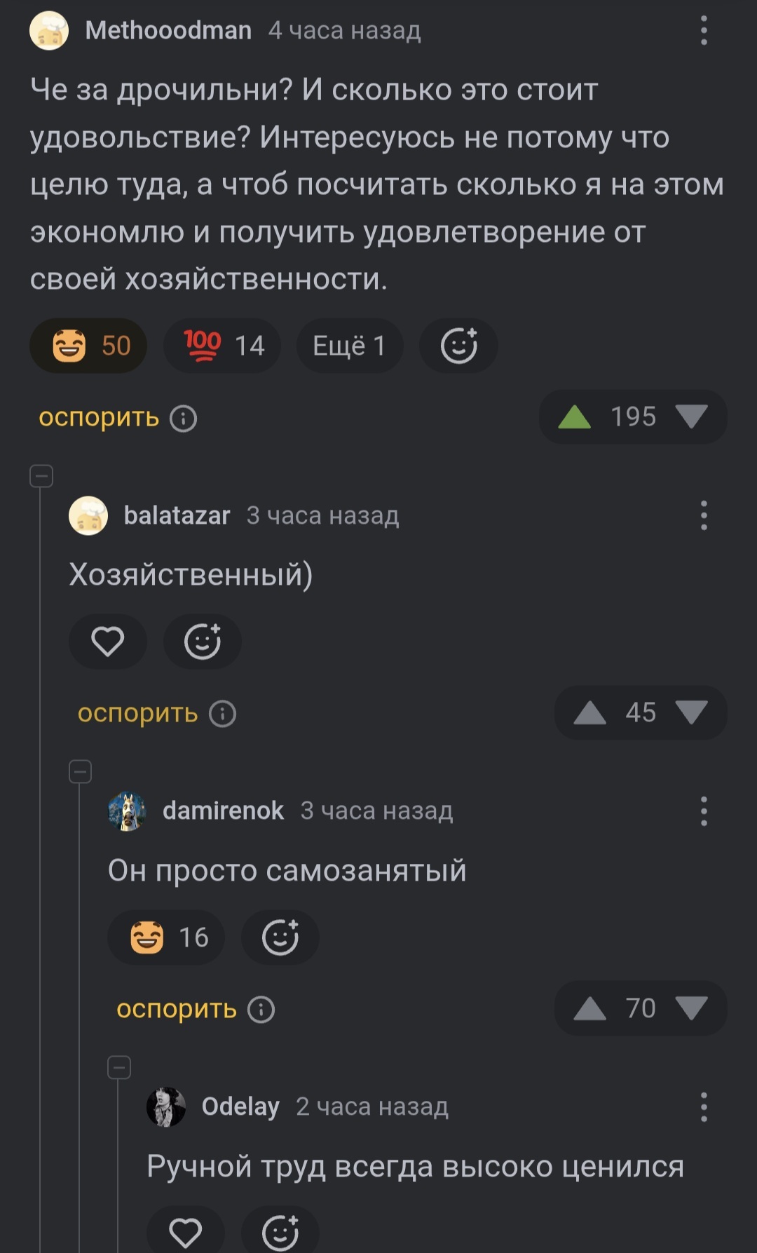 Хозяйственный) - Комментарии на Пикабу, Юмор, Странный юмор, Длиннопост, Скриншот