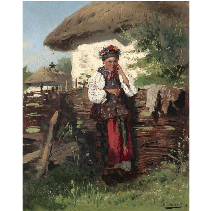 В. Е. Маковский "Украинская девушка" (1882)