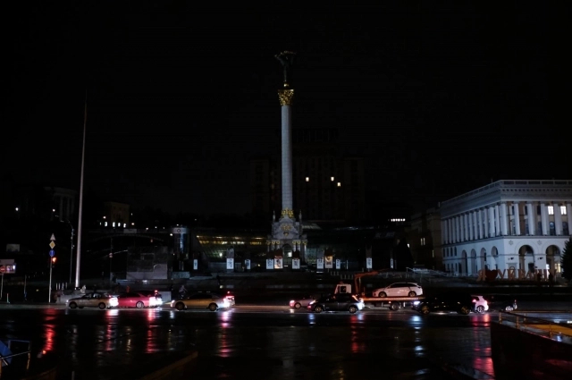 Блэкаут в Киеве. Фото: Скриншот