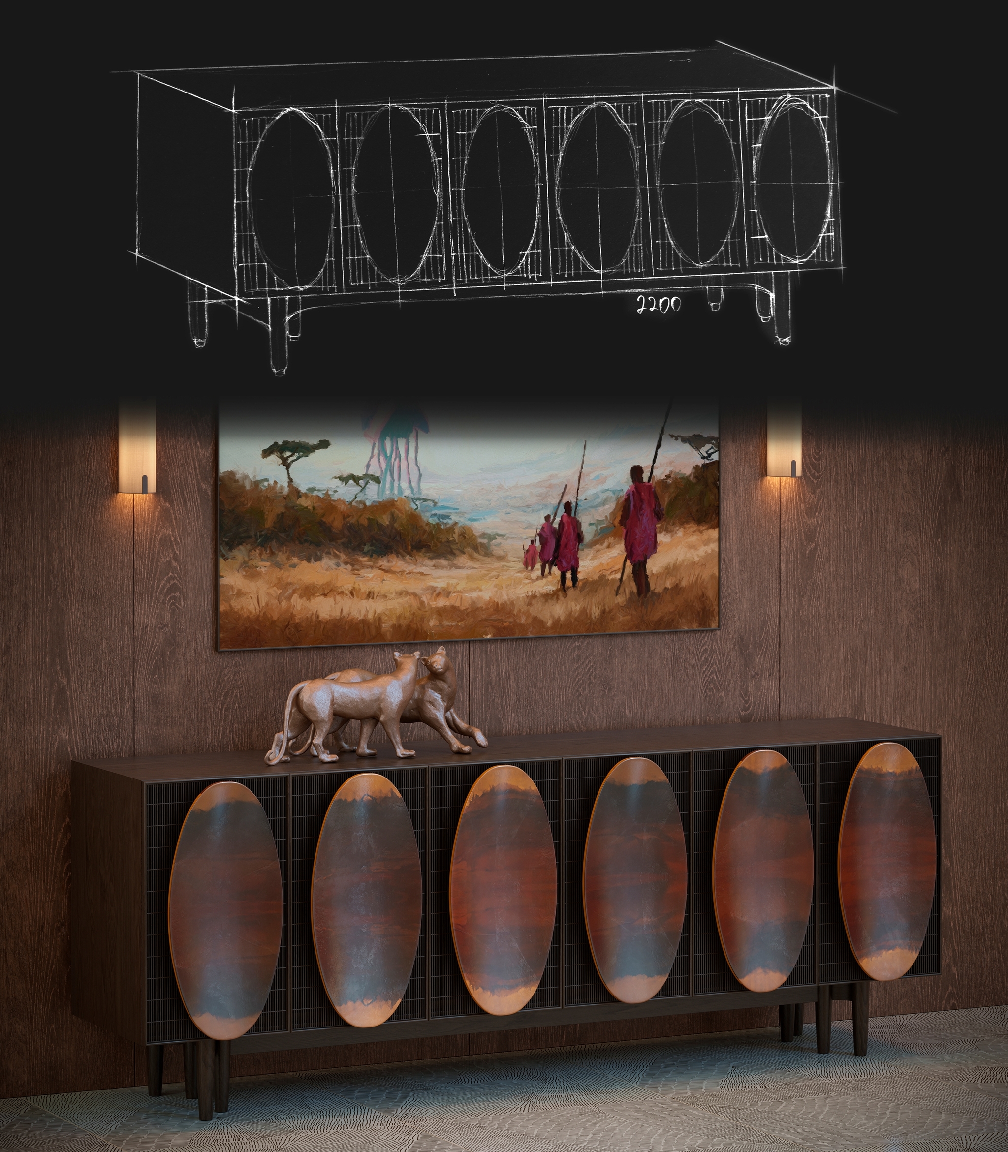 A small collection of designer furniture from completed projects - Series Projects, My, Interior Design, Interior, Furniture, Design, Decor, Designer, Cabinet furniture, Design, Dresser, Bedside table, Rack, Style, Idea, Longpost