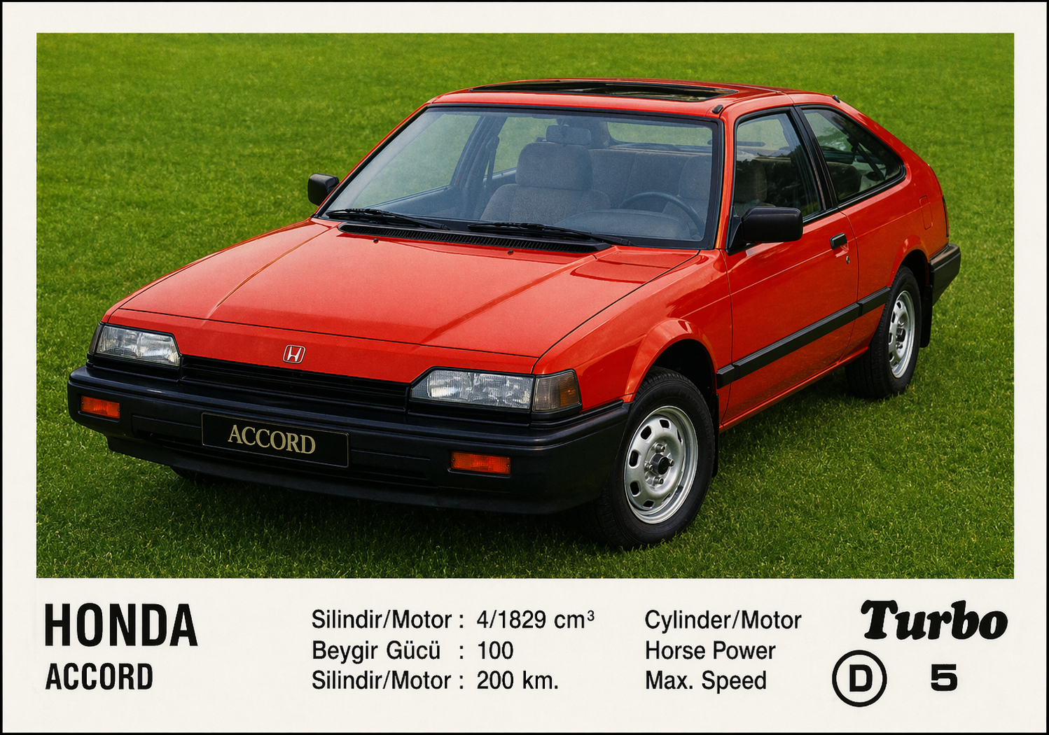 Вкладыш №5 — Honda Accord, восстановленное изображение