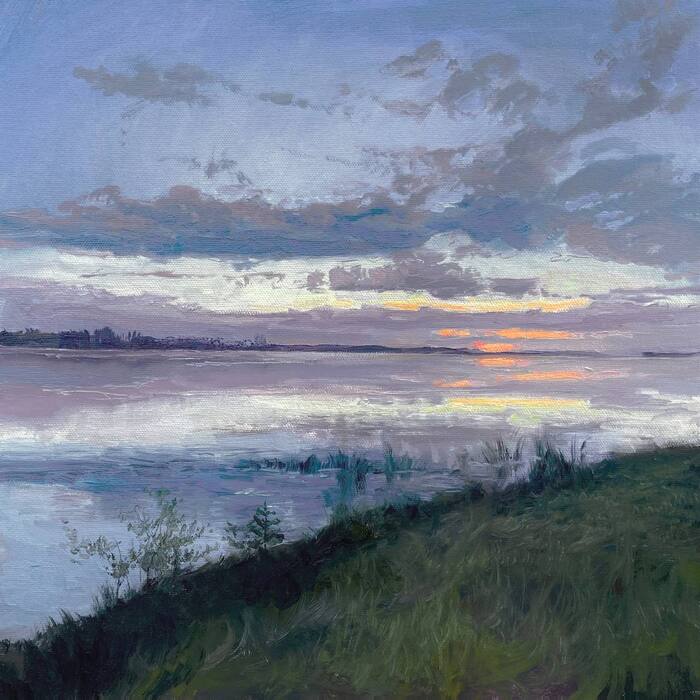 Земля Архангела. 50х50. Холст. Масло.