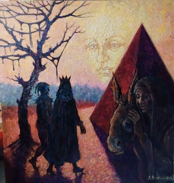���� ���������� "The path tu the evening light" (2026, �����/����� 130 �� 120 ��)