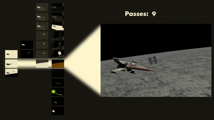 ������ �� ������ ����� ����� � ��������� ����� ������� X-wing � TIE-fighter ��� ������� ������.