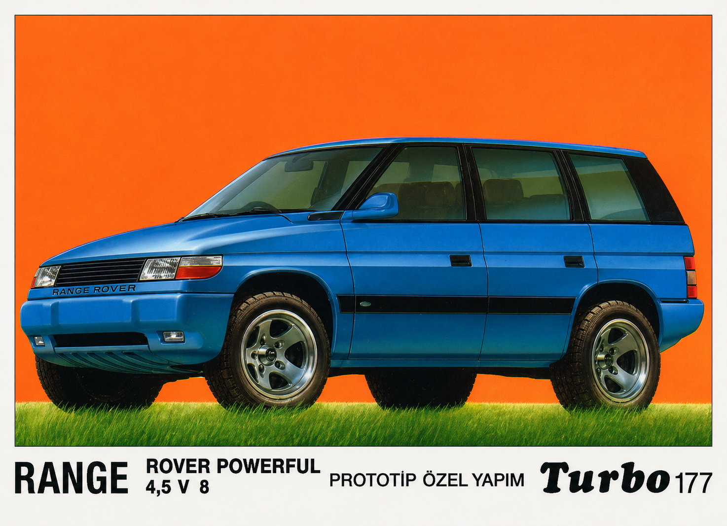 Вкладыш №177 — Range Rover Powerful 4.5 V8, восстановленное изображение