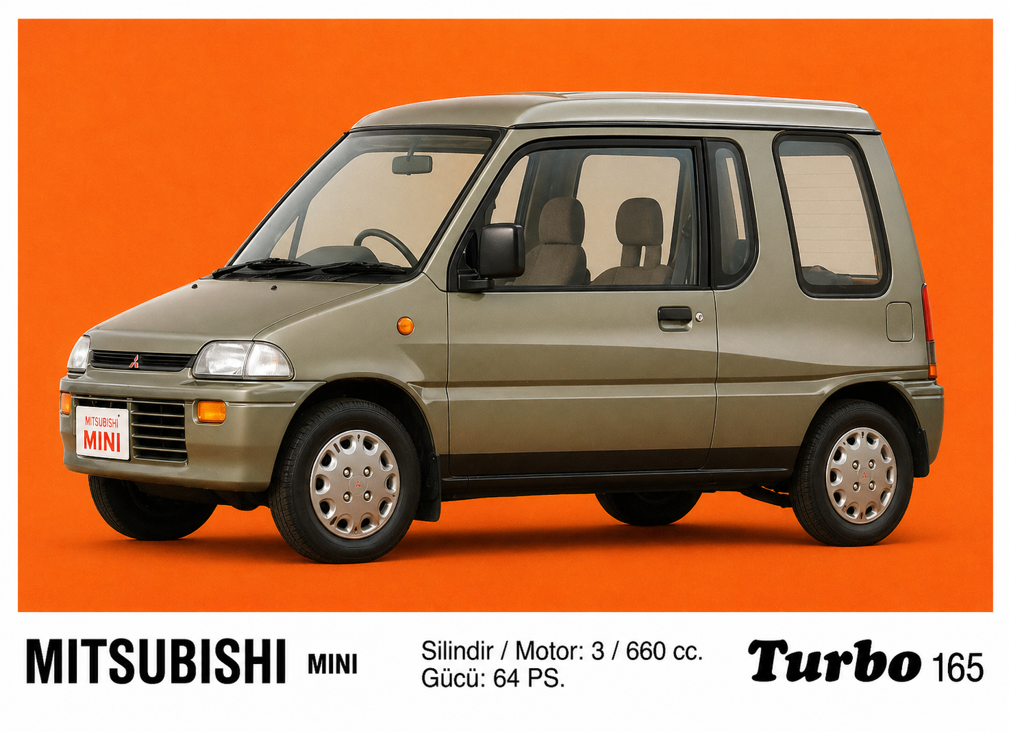 Вкладыш №165 — Mitsubishi Mini, восстановленное изображение