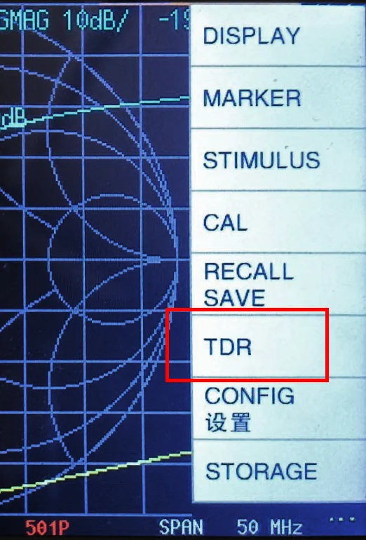 NanoVNA - TDR mode