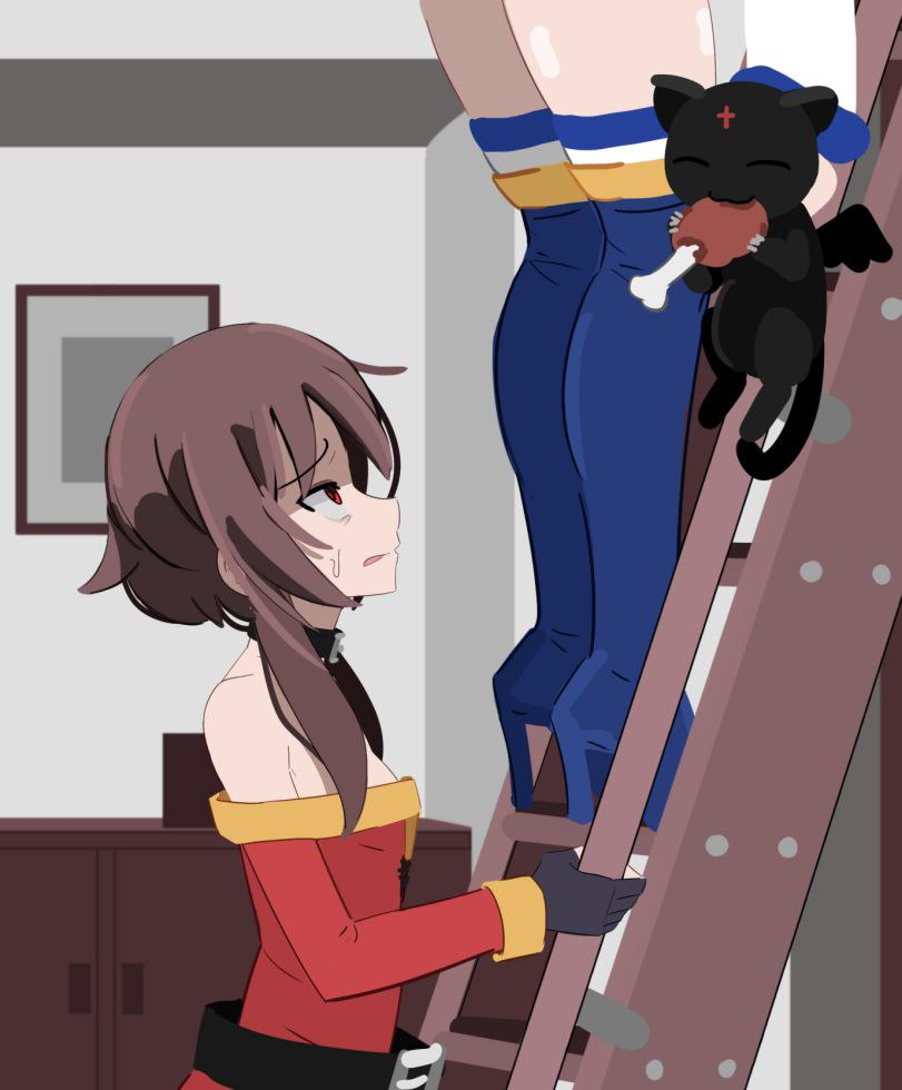 It's as if a stranger is looking straight into your soul... - Anime, Konosuba, Megumin, Aqua