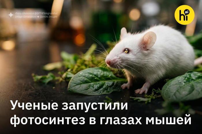 Ученые запустили фотосинтез в глазах мышей