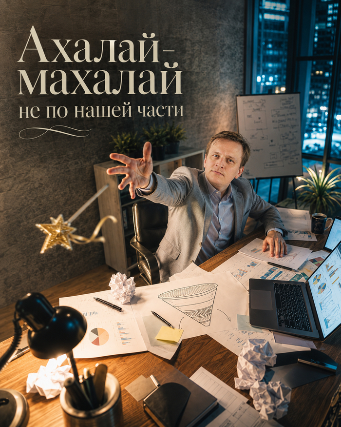 Маркетологи не волшебники, ахалай-махалай не по нашей части