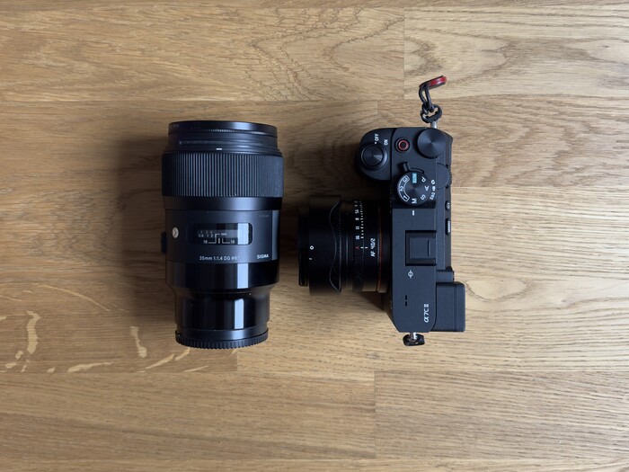 ��������� ��������� A7C2 c ����� ���������� ������ �������� Sigma 35mm