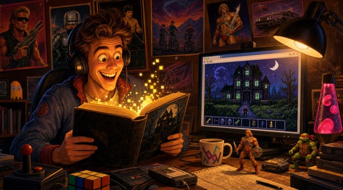 Один чел вернул себе игру детства с Commodore 64 - просто скормил Claude скан старой книжки 80-х