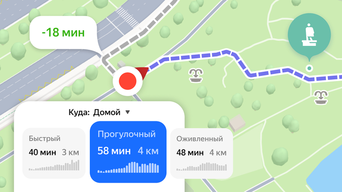 Самый быстрый путь — не всегда тот, который нужен: теперь пеший маршрут можно выбрать под ситуацию