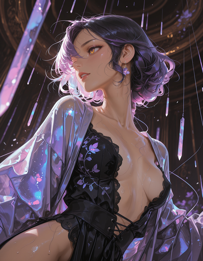 Model: Illustrious (hyphoria_v002) + ��������� LORA