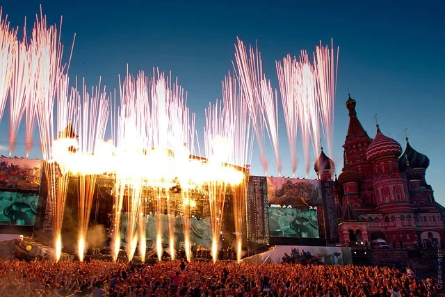 Linkin Park concert on Vasilievsky Spusk, 2011 - Linkin park, the Red Square