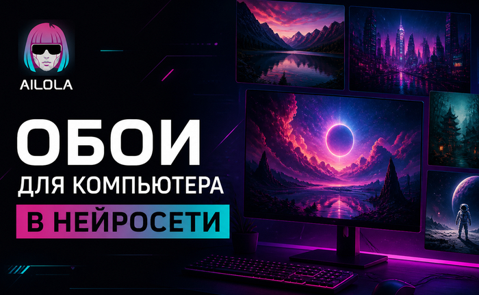 Обои для компьютера в нейросети: как ИИ создает фоны и картинки на рабочий стол в 2026 году