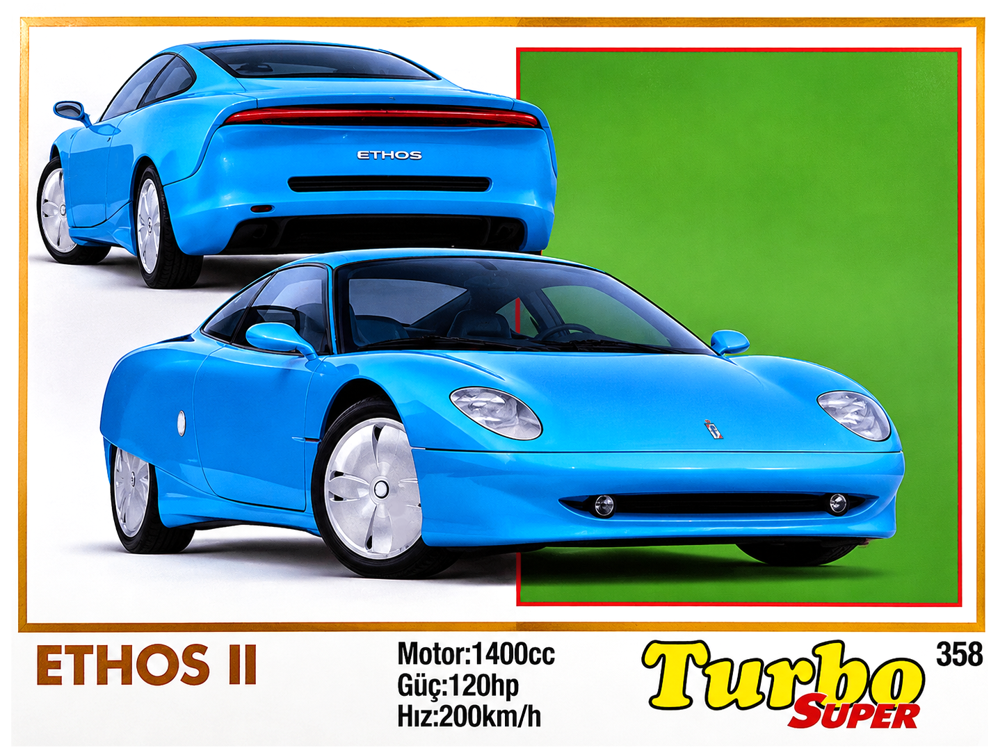 Вкладыш №358 — Pininfarina Ethos 2, восстановленное изображение