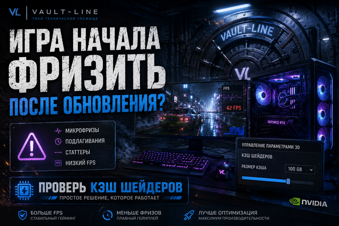 Простой способ убрать фризы в играх после обновления драйвера NVIDIA