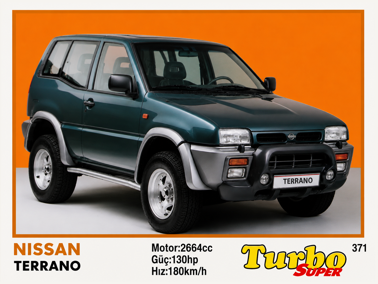 Вкладыш №371 — Nissan Terrano, восстановленное изображение