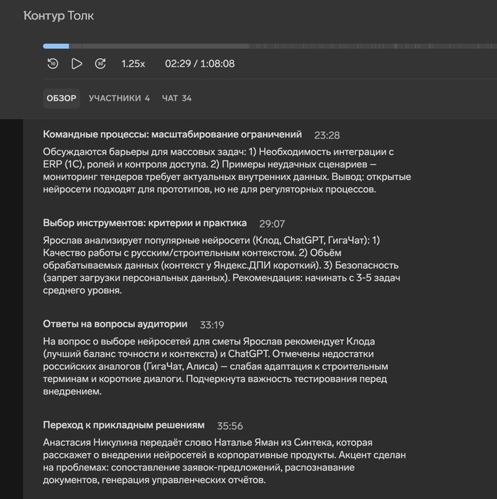 Вот как выглядит краткое содержание вебинара, по которому написана эта статья
