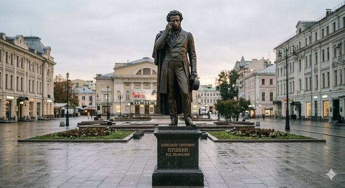 Площадь А.С. Пушкина в Москве.