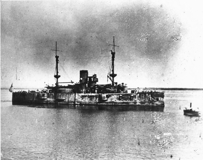 USS Texas ����� �������� � ��������-��-����, 3 ������� 1898 ����