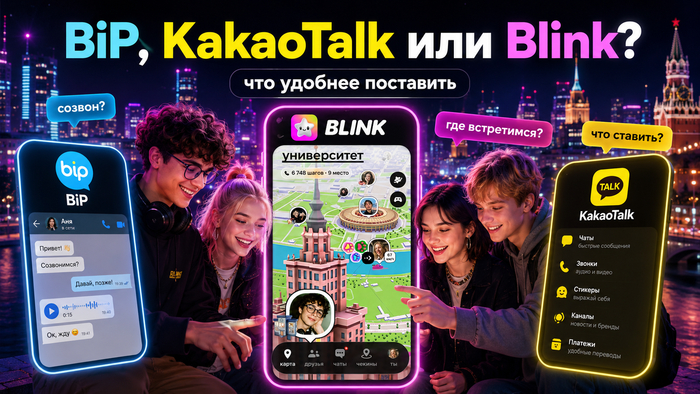 ���������� BiP, KakaoTalk � Blink � ��� �������� ��� �����������?