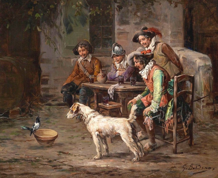 Луиджи Джорджо Бальдеро. Домашние питомцы. 1890 год.