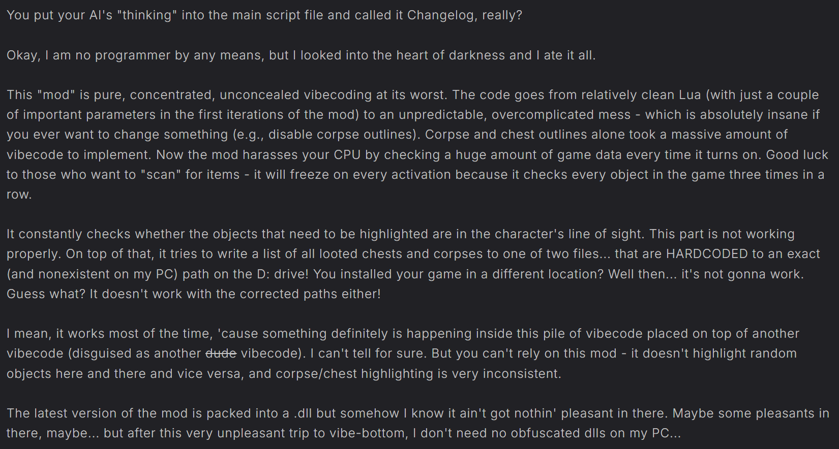 Response to the post How Time Flew - My, Picture with text, Gothic 1 Remake, Gothic, Games, Ryan Gosling, Reply to post, Programming, Programmer, Computer games, Program, IT humor, Mat, Longpost