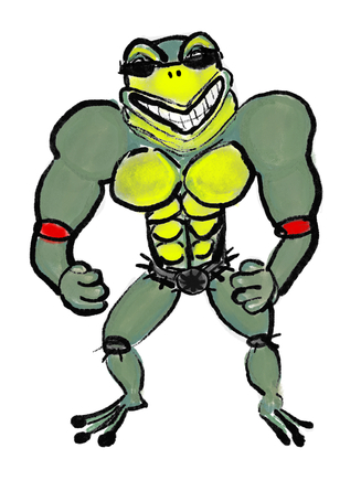 Реф: фигурка жабы из battletoads