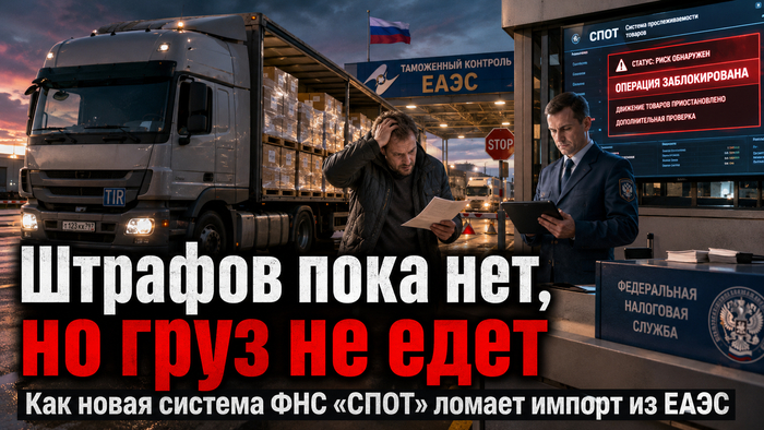 Штрафов пока нет, но груз не едет. Как новая система ФНС «СПОТ» ломает импорт из ЕАЭС
