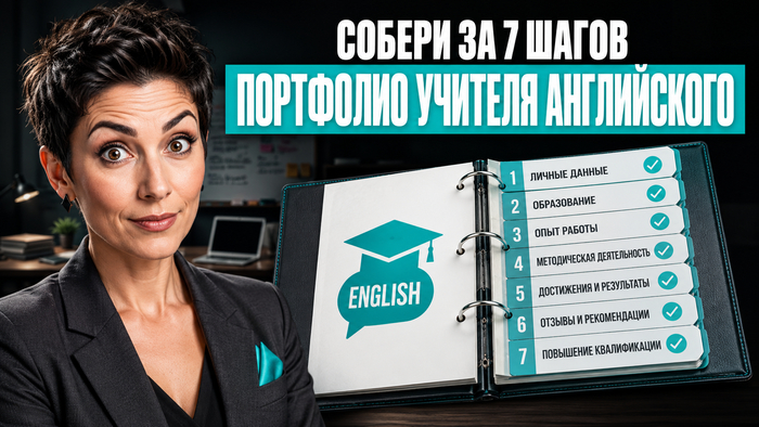 ТОП-7 разделов портфолио учителя английского языка: образец для работы и аттестации 0