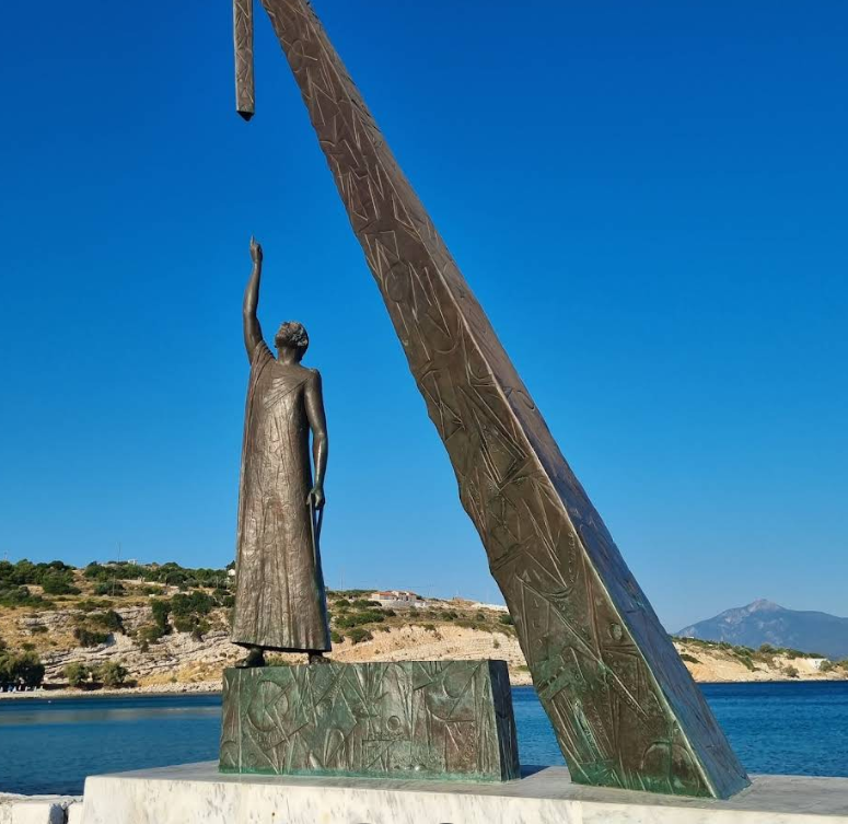 How Pikabu users sailed around Greece. Day 6, May 6. Leros Island - Samos Island - Series Yacht Trips  Reports, My, Relaxation, Sea, Travels, Yachting, Yacht, Vacation, Sail, Sailboat, Video, Soundless, Vertical video, Short videos, Longpost, Peekaboo+