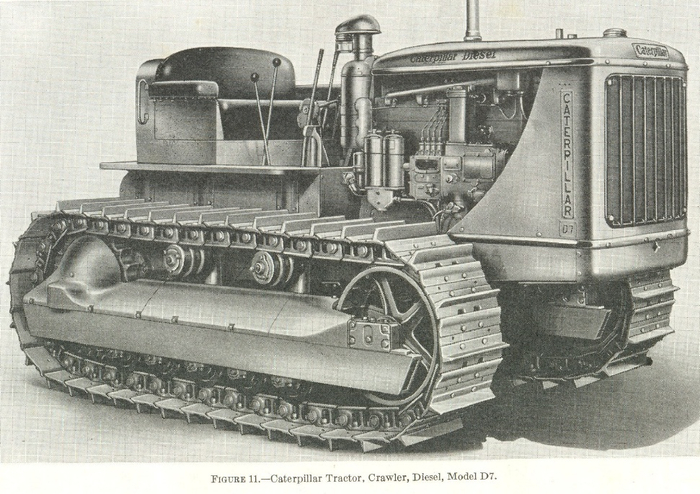 ���������� ������� Caterpillar, ���������, ������ D7, ����� TB 5-9720-11, 1944 ���.