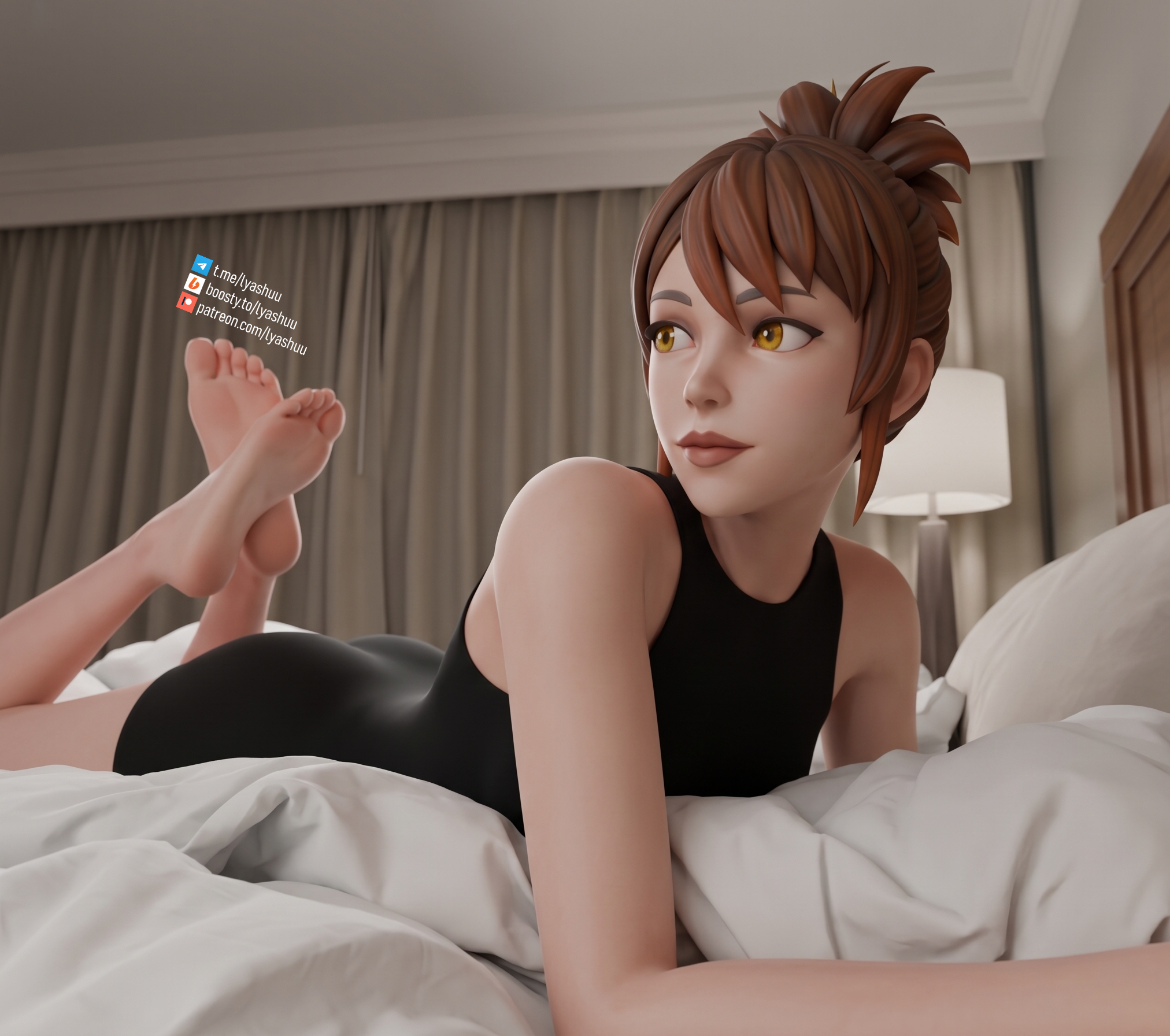 Marcy | Dota 2 - Marci, Dota, Dota 2, Art, Game art, Legs, Foot fetish, Lyashu