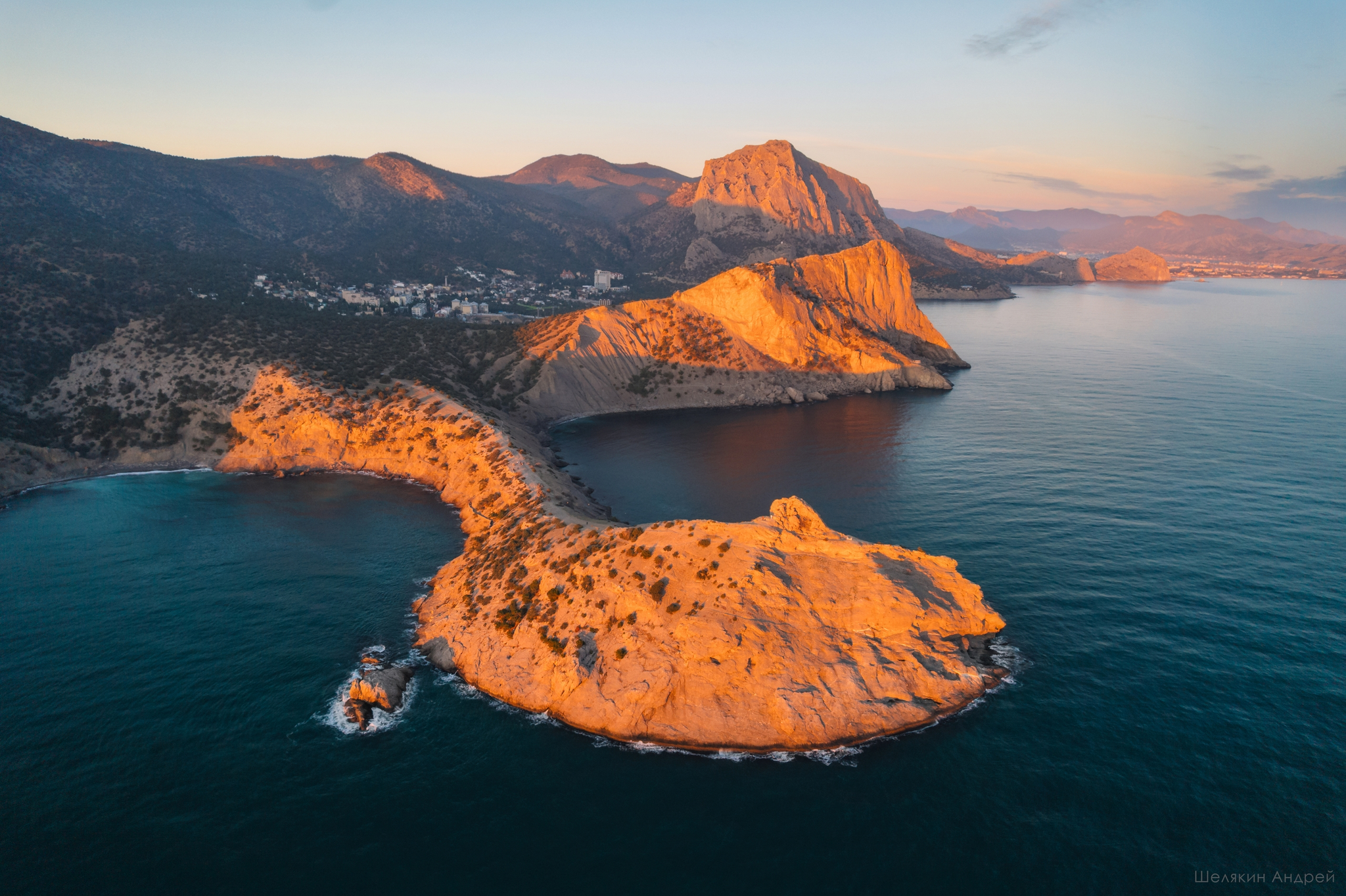 At sunset - My, Crimea, Black Sea, The photo, Crimean Mountains